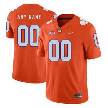 Men's Clemson Tigers Orange Customized Nike College Football Jersey
